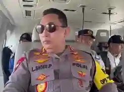 Kapolri Memantau Arus Balik Menuju Jakarta di Tol Cipali dari Helikopter